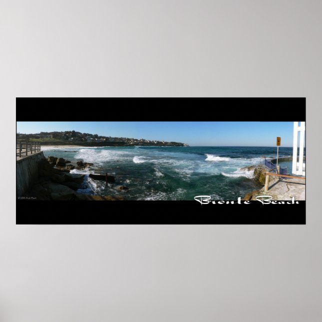 Bronte Beach, Sydney Panorama Poster - Customised (Front)