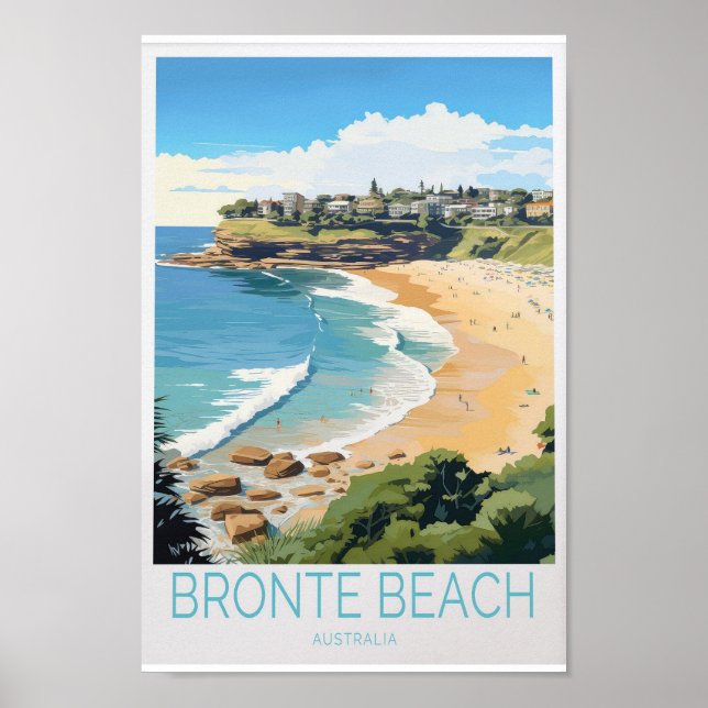 Bronte Beach Travel Poster - Stunning Australia (Front)