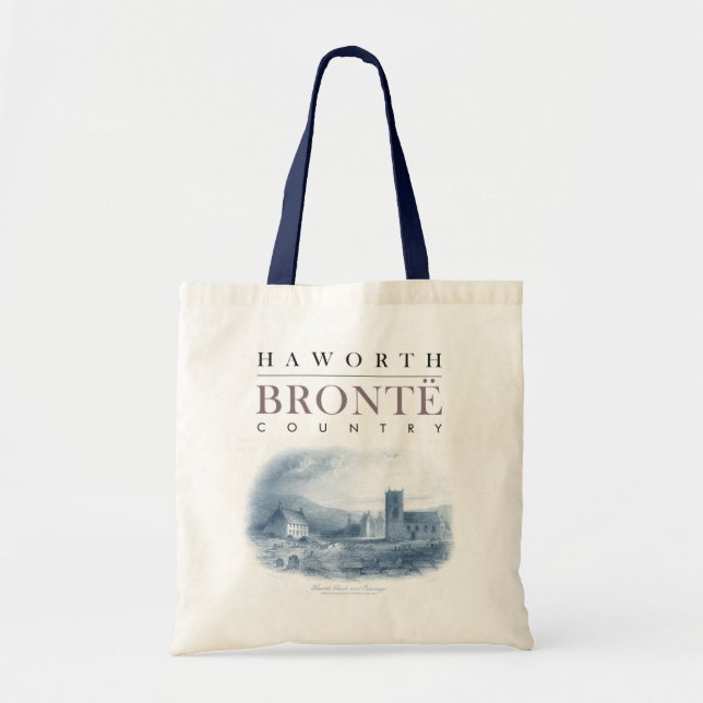 Bronte Country with Haworth Church and Parsonage Tote Bag (Front)