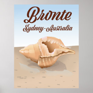 Bronte, Sydney, Australia vintage style travel Poster