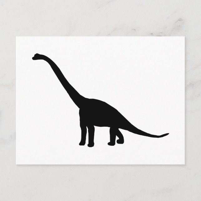 Brontosaurus | Dinosaur Shadow Dino Postcard (Front)