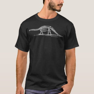 Brontosaurus Dinosaur Skeleton Dino Lover Gift T-Shirt
