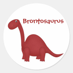Brontosaurus dinosaur sticker