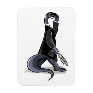 Brontosaurus Dressed As A Movie Character. Magnet