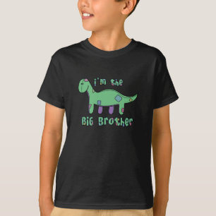 Brontosaurus I'm the Big Brother Dark T Shirt