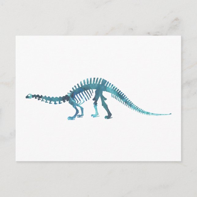 brontosaurus skeleton postcard (Front)