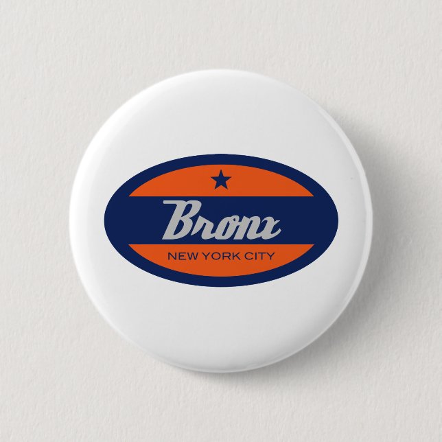 *Bronx 6 Cm Round Badge (Front)