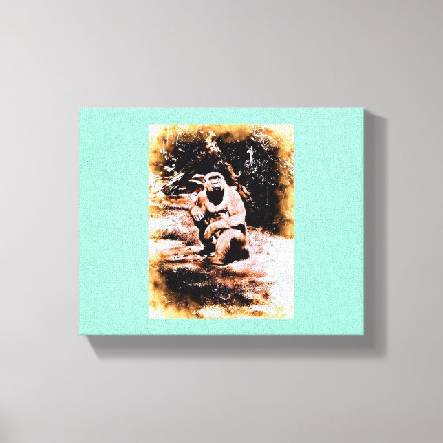 Bronx Gorilla Canvas Print (Front)
