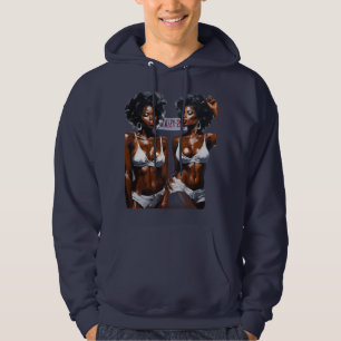 "Bronx Navy Blue Hoodie for Men: Casual Comfort.