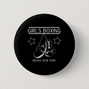 Bronx New York Girls Boxing 6 Cm Round Badge