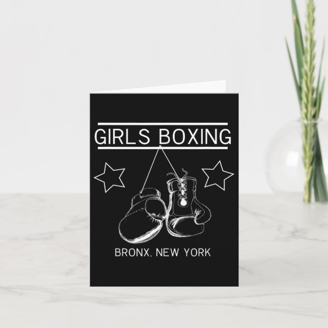 Bronx New York Girls Boxing  Card (Front)