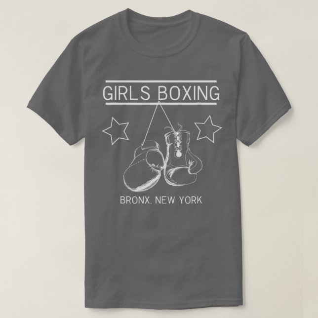 Bronx New York Girls Boxing  T-Shirt (Design Front)