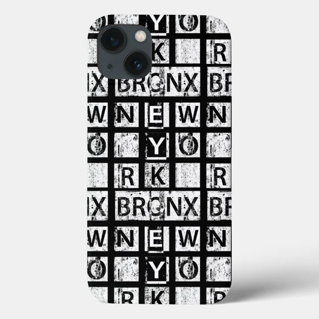Bronx New York | Grunge Typography Case-Mate iPhone Case (Back)