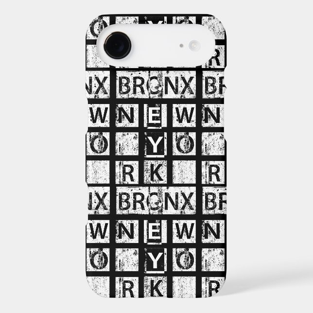 Bronx New York | Grunge Typography Case-Mate iPhone Case (Back)