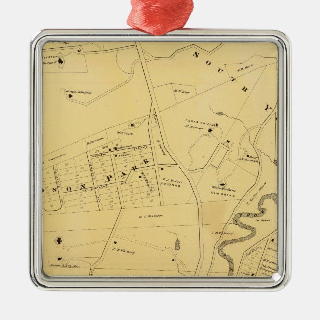 Bronx, NY Metal Tree Decoration (Front)