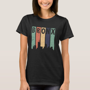 Bronx Retro Stripes Skyline Grunge Urban Style Wom T-Shirt