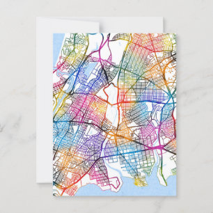 Bronx USA City Map Postcard
