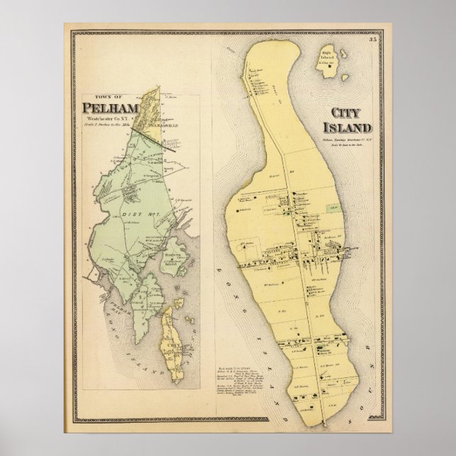 Bronx Westchester County New York Poster (Front)