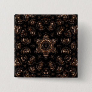Bronze Age Mandala  15 Cm Square Badge