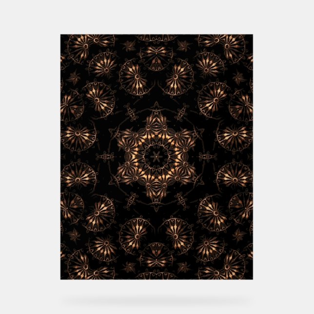 Bronze Age Mandala  Acrylic Sign (Front)