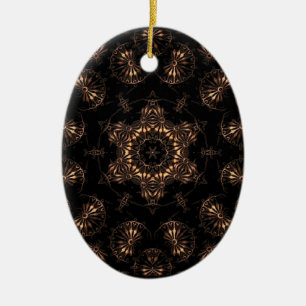 Bronze Age Mandala  Ceramic Tree Decoration
