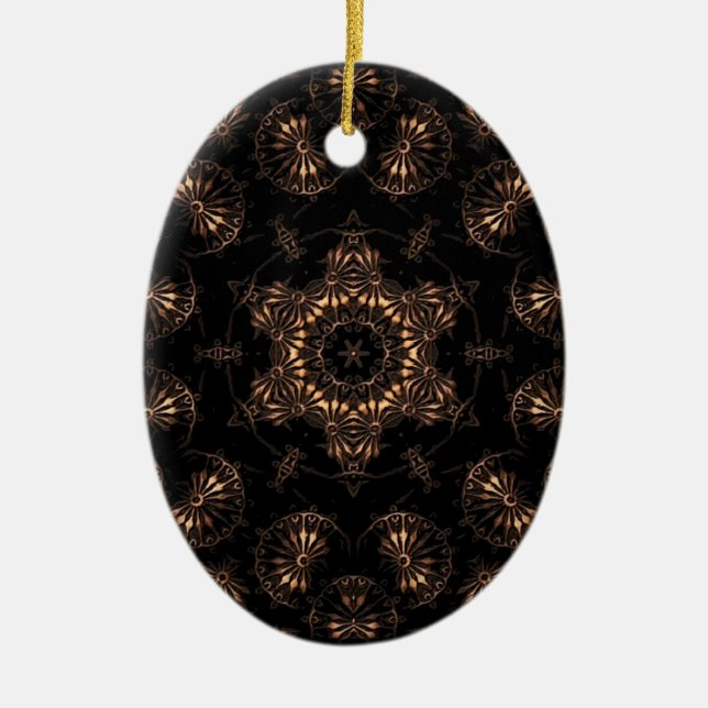 Bronze Age Mandala  Ceramic Tree Decoration (Front)