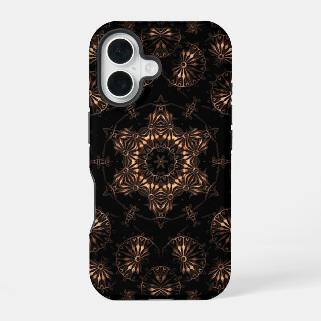 Bronze Age Mandala  iPhone 16 Case (Back)