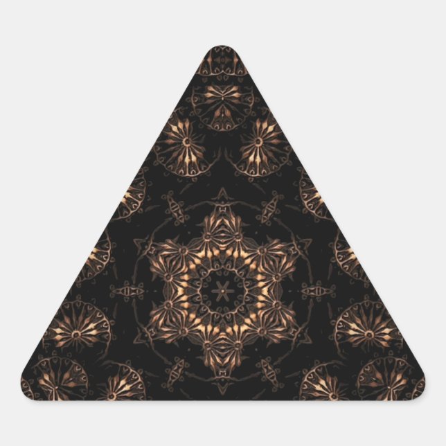 Bronze Age Mandala  Triangle Sticker (Front)