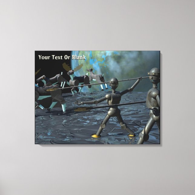 Bronze Age Robots Canvas Print (Front)