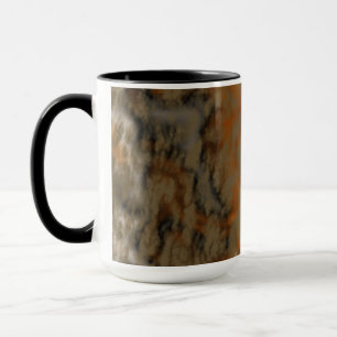 Bronze and Copper Marble Abstract Mug