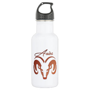 Bronze Aries the Ram Zodiac 532 Ml Water Bottle