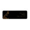 Bronze Art Deco Peacock and Floral Return Address