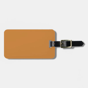 Bronze Basic One Colour Luggage Tag