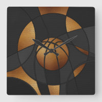 Bronze Basketball Abstract Art