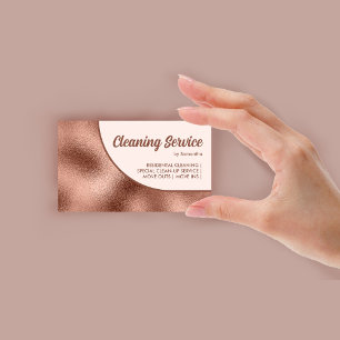 Bronze Beige Bold Simple Business Card