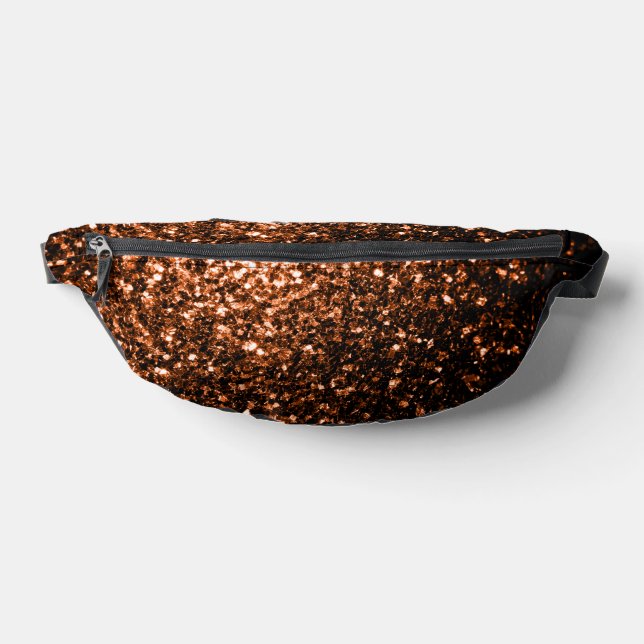Bronze brown faux glitter sparkles bum bags (Lay Down)