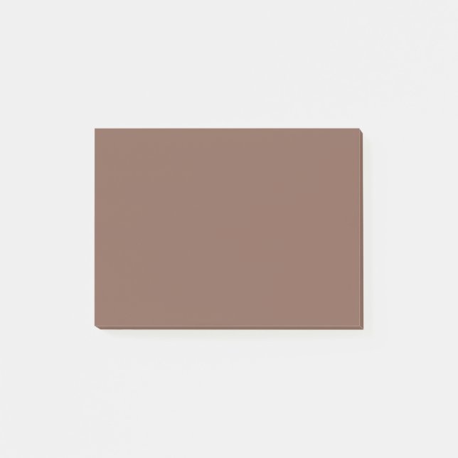 Bronze Brown Solid Colour Post-it Notes (Front)