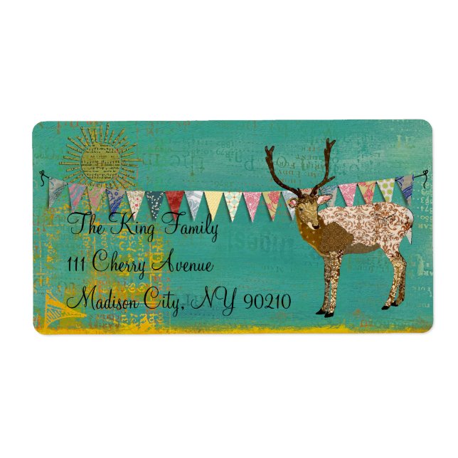 Bronze Buck Sunshine Teal  Label (Front)