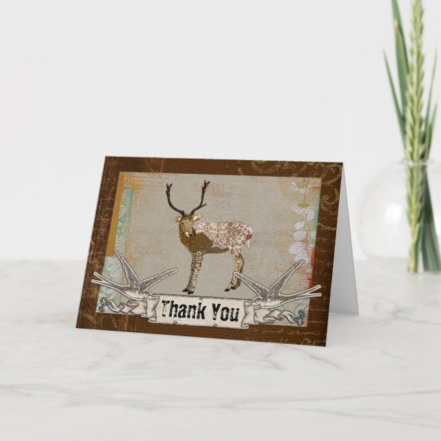 Bronze Buck Thank You Card (Front)