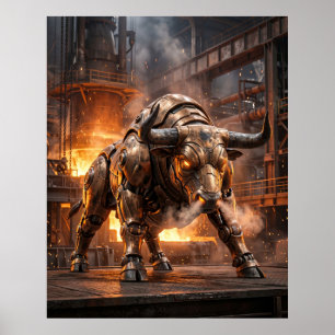 Bronze Bull Gate Poster