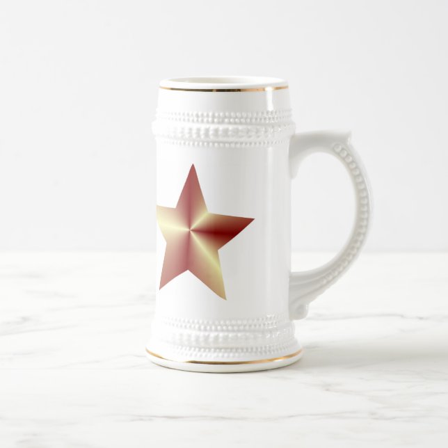 Bronze Coloured Star Beer Stein (Right)