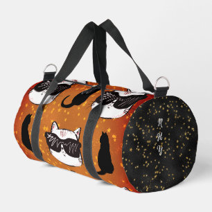 Bronze Cool Cats Print Cut Sew Bag