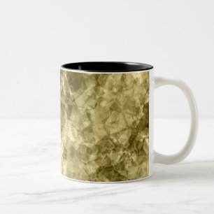 Bronze Crumpled Texture Two-Tone Coffee Mug