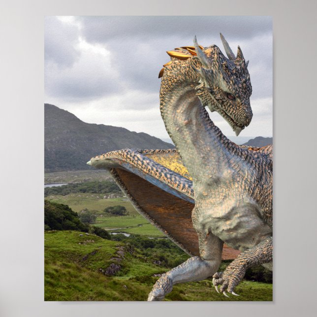 Bronze Dragon Fantasy Poster (Front)