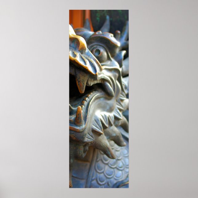 Bronze Dragon - Shanghai, China Poster 12x36 (Front)