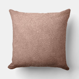 Bronze Elegant Leather Look Cushion