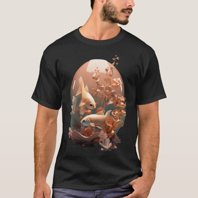 Bronze Fish Aquarium T-Shirt (Front)