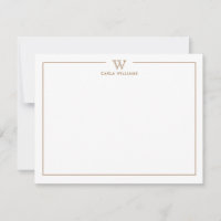 Bronze Formal Classic Family Monogram Minimal