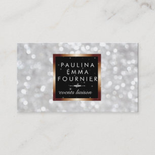 Bronze Frame / Bokeh Business Card