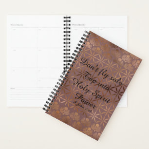 Bronze Gold Geometric Design Business Planner
